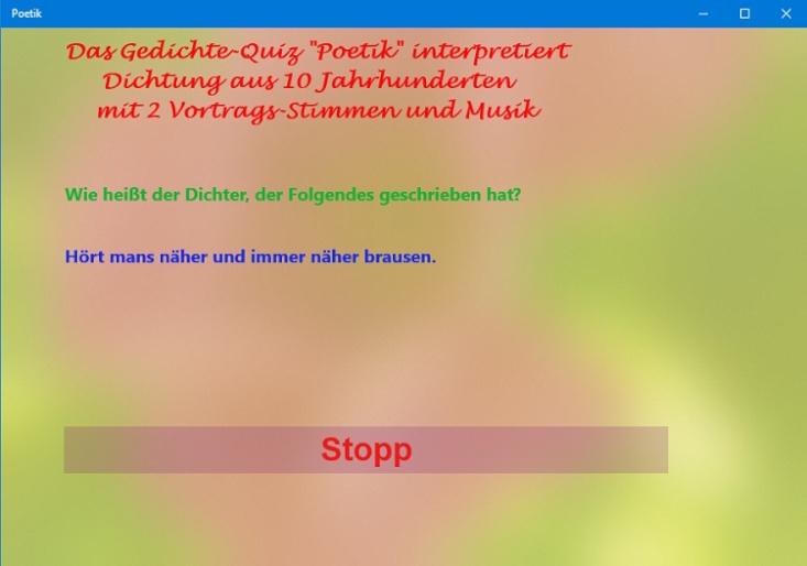 Poetik f&uuml;r STORE